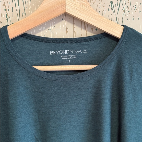 Beyond Yoga Morning Light Pullover Long Sleeve Hunter Green Nocturnal Navy sz S - Picture 3 of 6